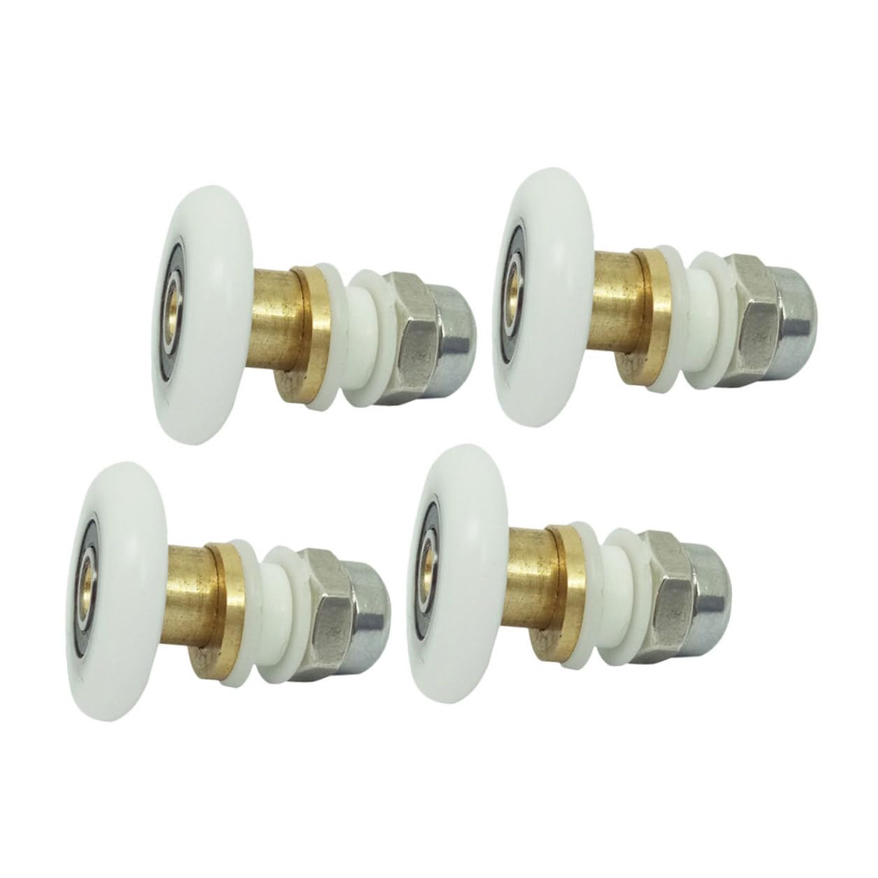 Rodillos para puertas de ducha correderas de baño para un deslizamiento silencioso y seguro