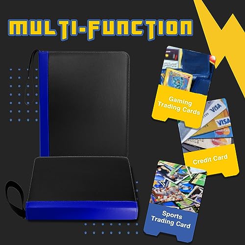Clovercat CCT-CBD-11 9 Pocket Waterproof Trading Card Binder, Trading Album Display Holder, Expandable, 720 Double Sided Pocket Album, Compatible With Gaming Cards, Yugioh thumb #3