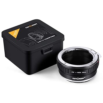 K&F Concept Lens Mount Adapter with Light-reducing Paint for Pentax PK K Mount Lens to Sony NEX E-Mount Camera Body