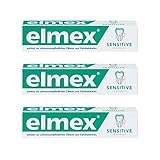  Elmex Sensitive Plus Toothpaste 3 Pack by Elmex