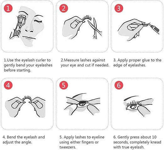 Image of Beauty False Eyelash For Women-Natural & Lightweight Faux Mink Fake Eyelashes /Long Lasting Eye Makeup Lash 5D / Soft & Comfortable Black Reusable Cat Eye Lashes -Fluttery & Wispy (Queen 20)
