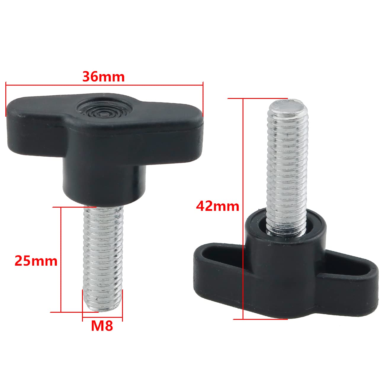 Amazon.com: FMHXG M8 x 25mm T Handle 5PCS 8mm x 25mm Male Thread