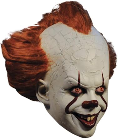 Trick Or Treat Studios IT Pennywise Adult Latex Costume Mask | Deluxe Edition