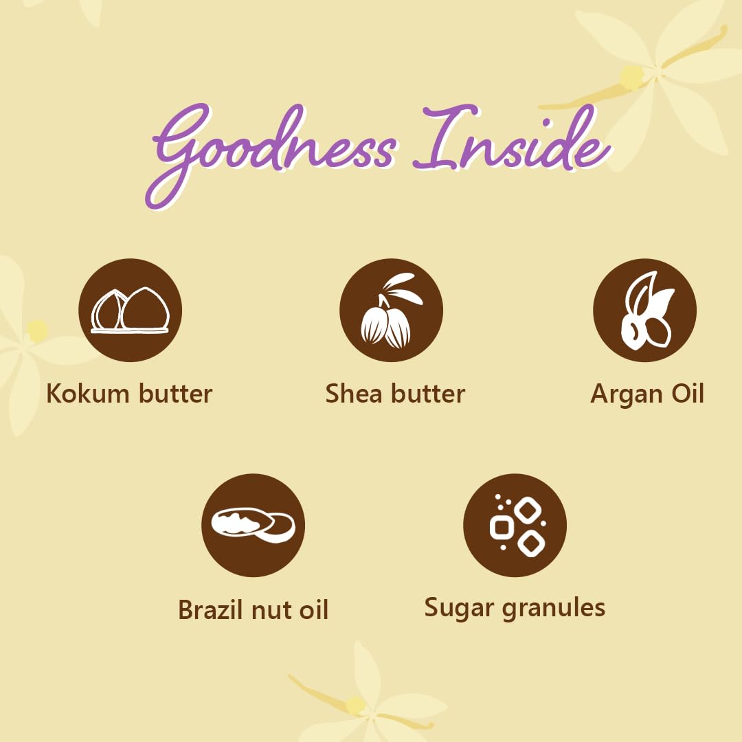 Plum BodyLovin' Vanilla Vibes Sugar Body Scrub | The Ideal Winter Body Scrub | Brazil Nut Oil | Skin Brightening | Deep Moisturization | 100% Vegan 4