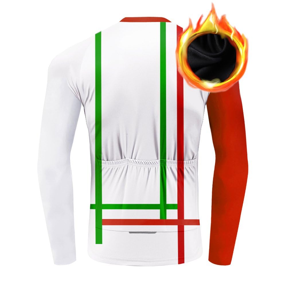 UGLY FROG Abbigliamento Magliette Set Inverno Termico Vello Antivento Maglia Lunga e Pantaloni Completo Ciclismo Uomo Invernale KXITCXHB14