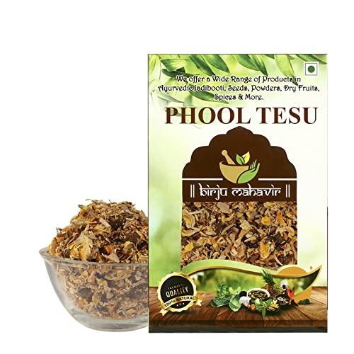 Brijbooti Phool Tesu 400 Gr - Tesu ke phool - Plas ke Phool - Dhaak ka Phool - Tesu Flower - Palash Phool