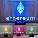 Produktbild Multicolor LED Lampe im Ethereum Design (7 Farben) - Perfektes Geschenk für Krypto Fans (ETH)