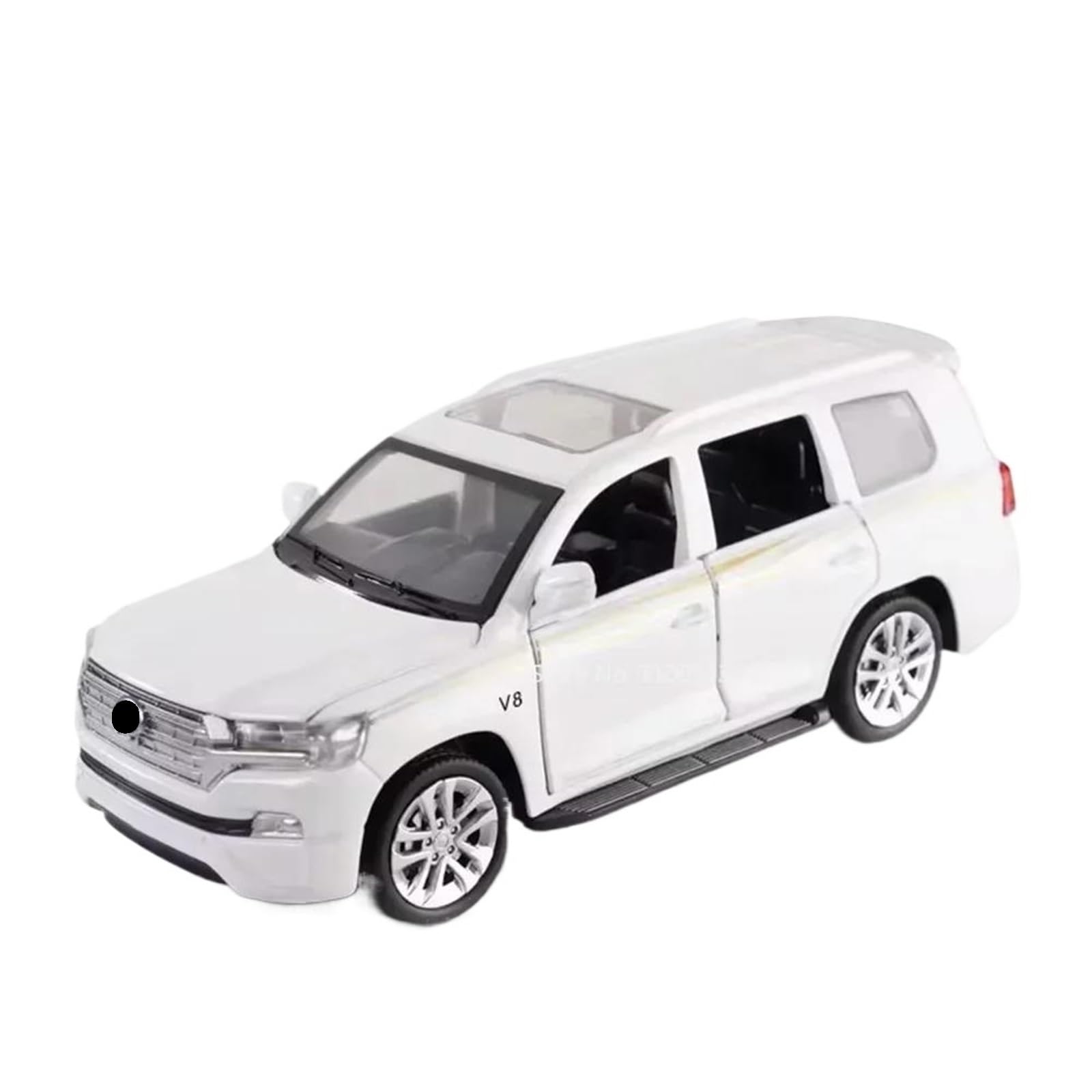 Diecast 1:32 For Prado For Land Cruiser Alloy Car Models Exquisite Finished Scale Vehicle Model Kit Display(For Land Cruiser White)