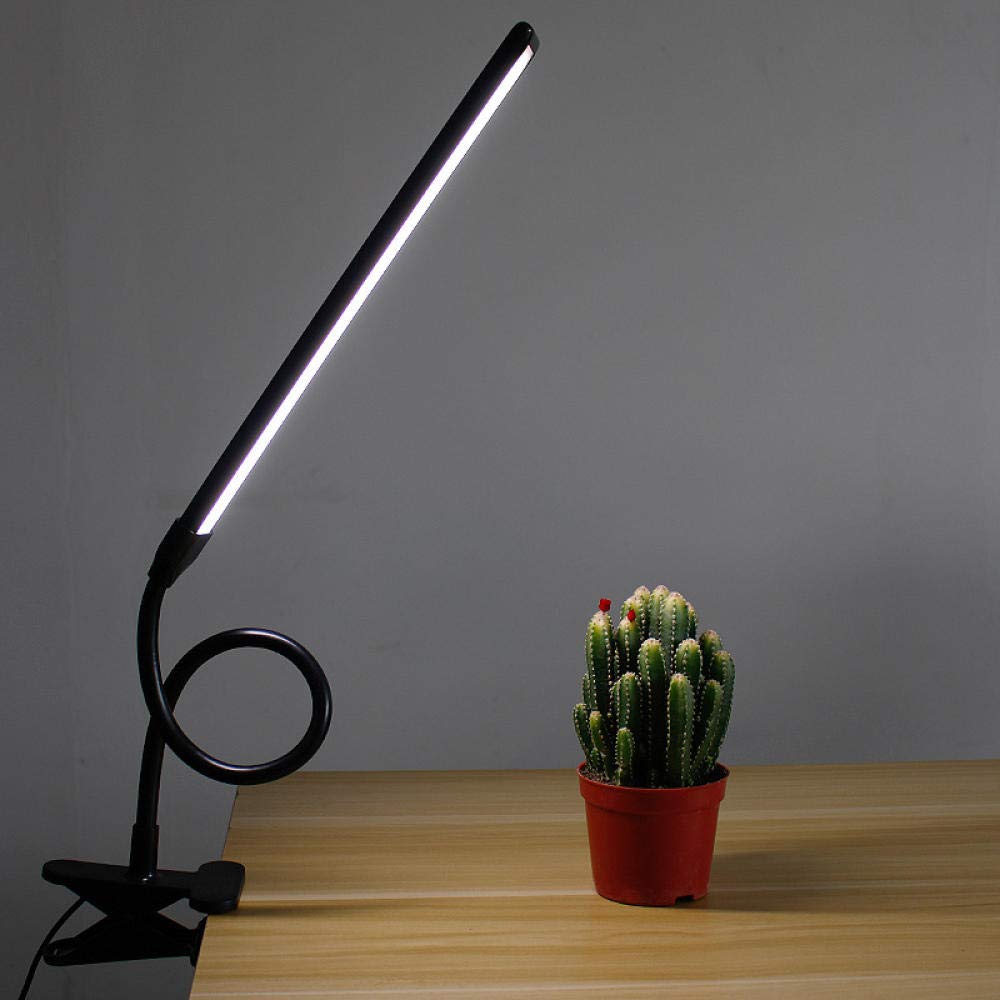 Luci A Clip Lampada Pinza Luce Da Lettura Luce Da Lettura Clip Clip Lamp Stepless Dimming E Regolazione Del Colore Led Clip Eye Protection Desk Lamp Lampada Da Lettura-Colore Di Dimming Wireless Nero