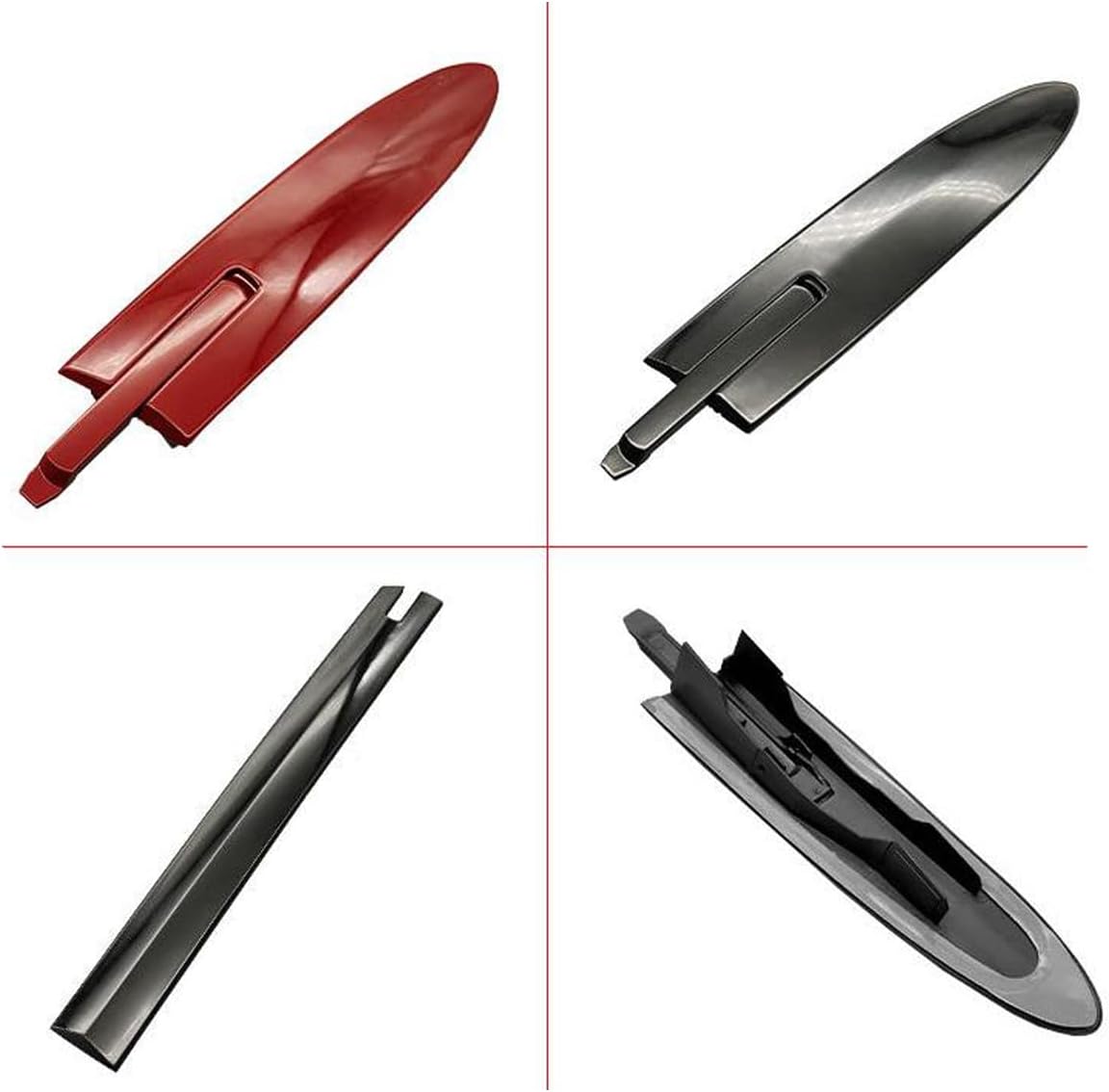 Rear Convertible Roof Top Hinge Cover For BMW M3 M4 E93 F33 F83 335i 430i 435i 54377184047 (Estoril Blue B45, Right Middle)