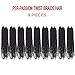 Passion Twist Crochet Braids Hair 9 Packs 10 Inch Pre-twisted Short Passion Twist Hair Pre Looped Curly Braids Hair Passion Twists Synthetic Braiding Hair Extensions (10 Inch (Pack of 9), 1B#)