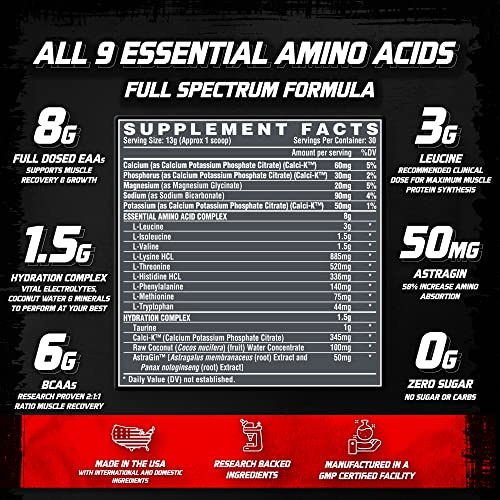 Nutrex Research 859400007764 Eaa Hydration | Eaas + Bcaa Powder thumb #4