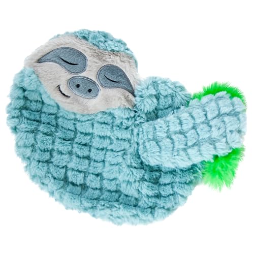 Catstages Purr Pillow Sloth Calming Cat Toy with Soothing Purr and Plush Material, Green - Helps Comfort Anxious Cats