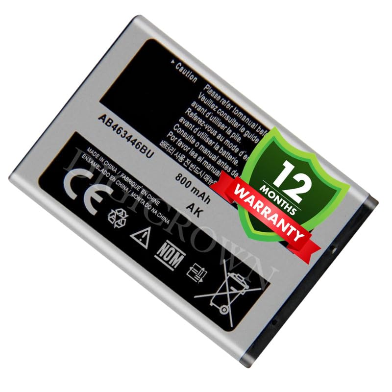 Image of Original AB463446BN Battery Compatible for Samsung Guru X200 GT-E1200Y C512 X208 1258 1250 S3030 E3100 S5150 X210 X160 S208 F519 - (800mAh) - 1 Year Warranty DF7