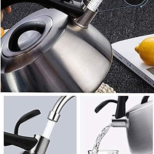 Whistling Kettle Whistling Tea Kettle Tea Kettle Stovetop Stainless Steel Kettle with Mirror Finish, Anti-Scald Handle