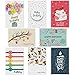 Dessie 100 Unique Birthday Cards Assortment with Greetings Inside for Businesses and Individuals.100 Assorted Color Envelopes, Gold Seals, Birthday Calendar in Sturdy Storage Box