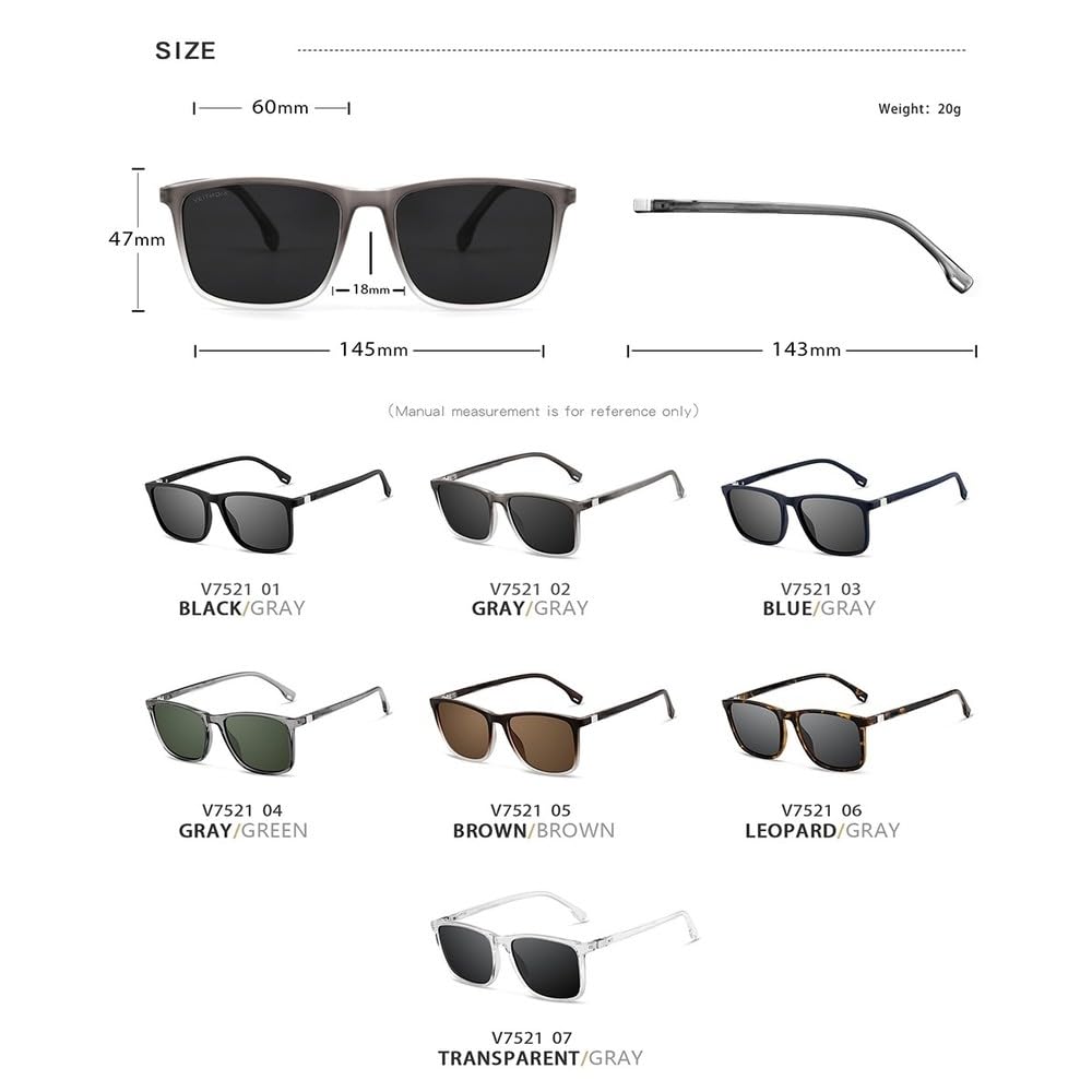 Occhiali da sole unisex retrò da uomo e donna, lenti polarizzate UV400, occhiali da sole vintage per uomo