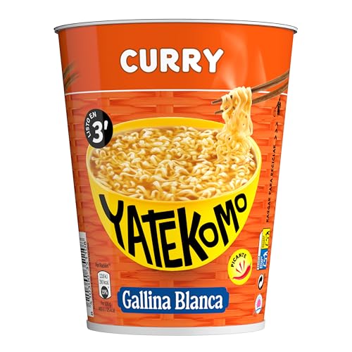 Gallina Blanca · Yatekomo Curry Fideos Orientales Cup, 61 gramos