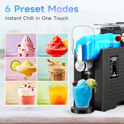 Image of SYINTAO 2-in-1 Slushie & Soft Serve Ice Cream Maker