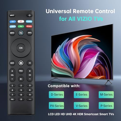 Image of Luyeper Replacement Control for All Vizio Smart TV Remote - No Setup | XRT140 Remote for Vizio E V M D P PX Series, HD, Full HD, 4K, Quantum, Quantum Pro Smart TV