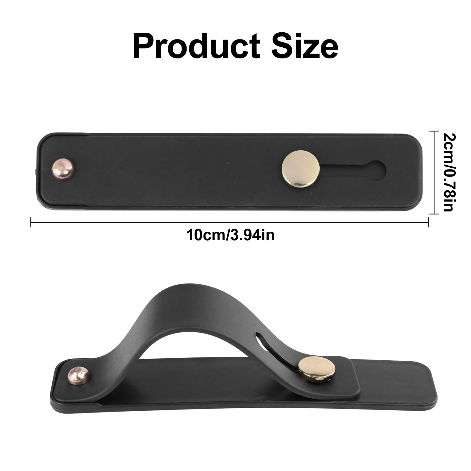 Anello per Cellulare, 5 Pezzi Supporto Telefono, Gancio Telefono, Impugnatura per Cellulare, Antiscivolo, Modello Universale, Adatto a Tutti i Tipi di Cellulari