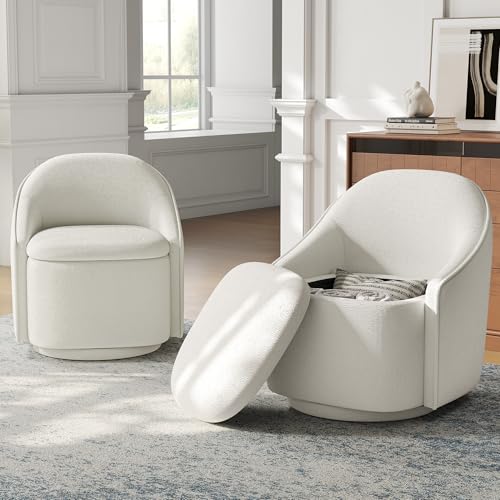 LINSY Swivel Chair with Hidden Storage