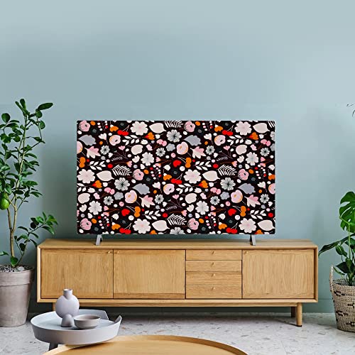 Image of Glassiano Marigold Dustproof Printed 55 inch LED TV Cover Screen Protector Compatible for All Models, Print 06