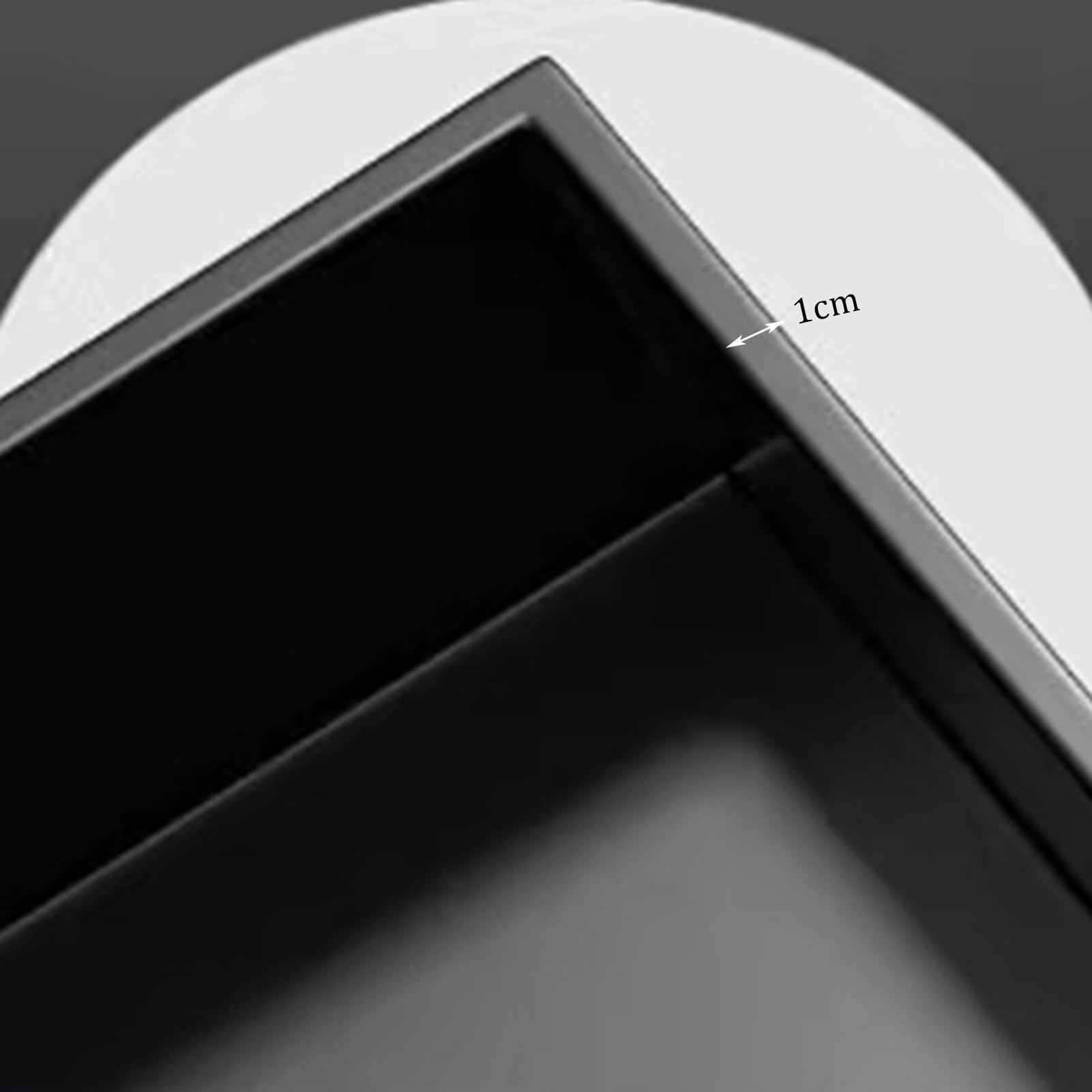 Lustro łazienkowe z podświetleniem LED, okrągłe, przeciwmgielne, łatwe wkładanie, idealne do domu i makijażu