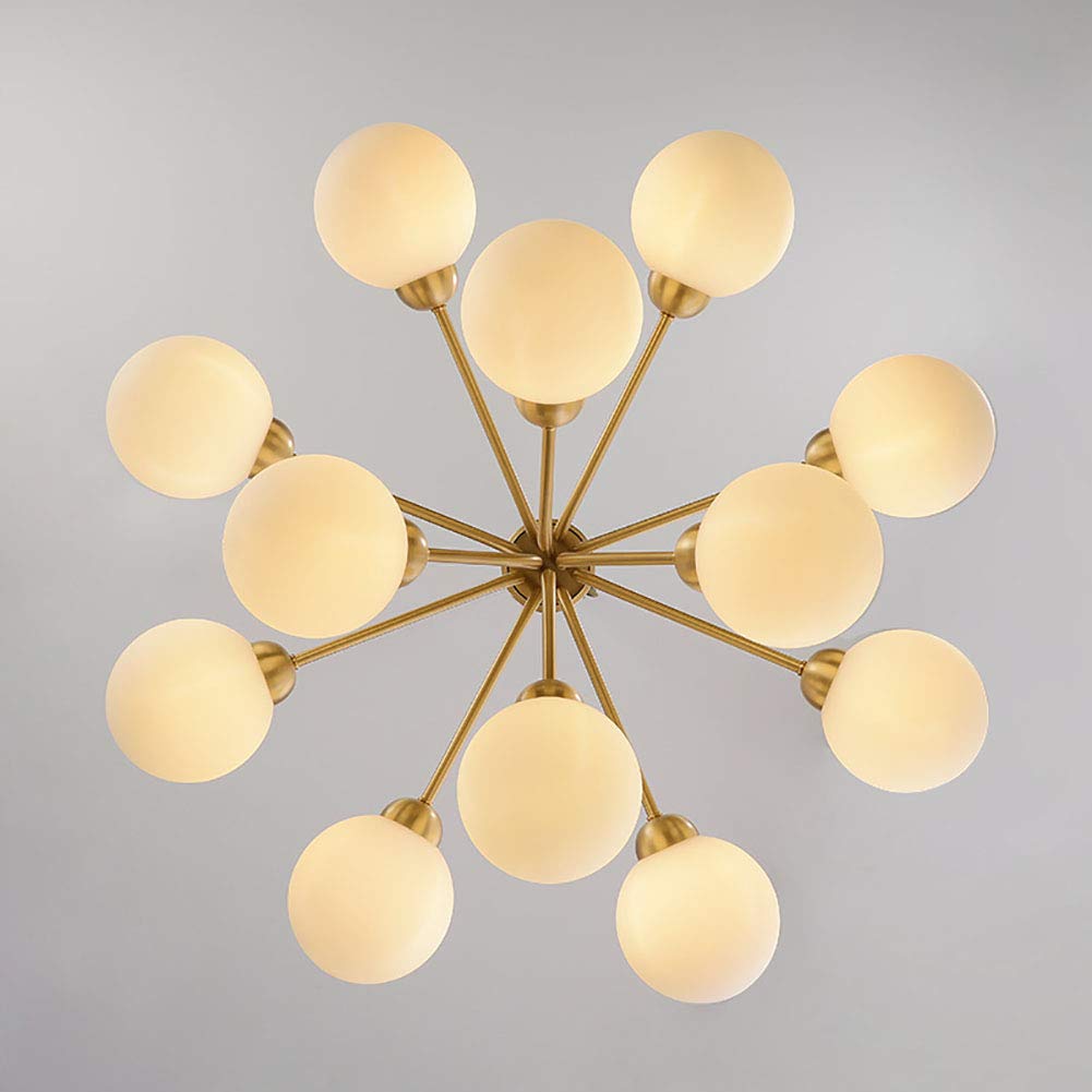 Lampadario Industriale Vintage Sputnik a 18 luci, lampadario Moderno a Sfera in Vetro, Lampada da soffitto Irregolare in Metallo, Lampada da Cucina per lavello, Bar, 12 Teste