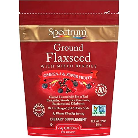 Spectrum Essentials Ground Flaxseed with Mixed Berries, 12 Oz Cover