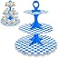 Blue White Checkered