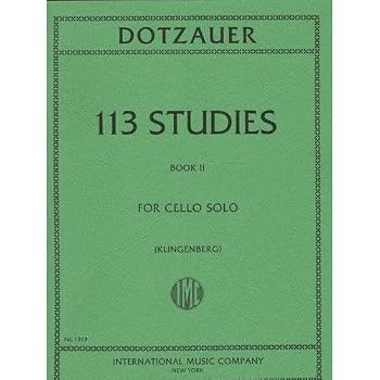 Sheet music Dotzauer, J. Friedrich - 113 Studies for Solo Cello, Volume 2 Nos. 35-62 - by Johannes Klingenberg Book
