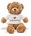 Price comparison product image Adopted By ARMANI-TB1 "ARMANI" Teddy Bear Wearing a Personalised Name T-Shirt