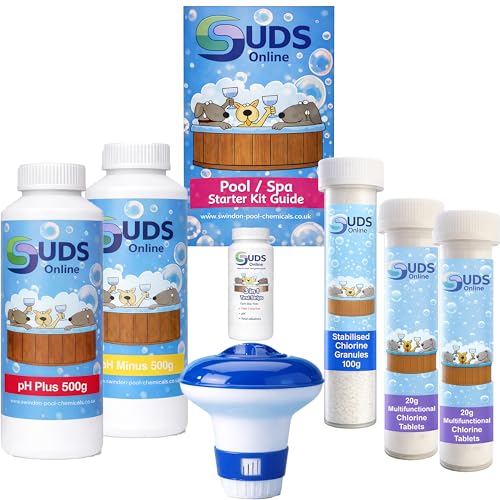 Suds Online 500g Swimming Pool Hot Tub Chemical Water Cleaner Starter Treatment Kit