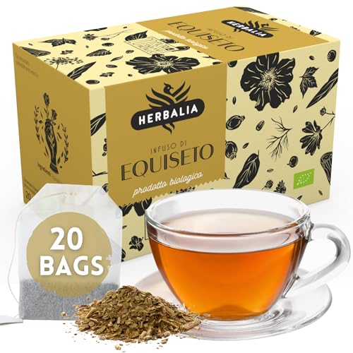 HERBALIA - Infusión de Cola de Caballo en Bolsitas, Caja de Tisana de Cola de Caballo con 20 Bolsitas sin Grapas, 20 g. para Infusiones y Tés, Idea de Regalo