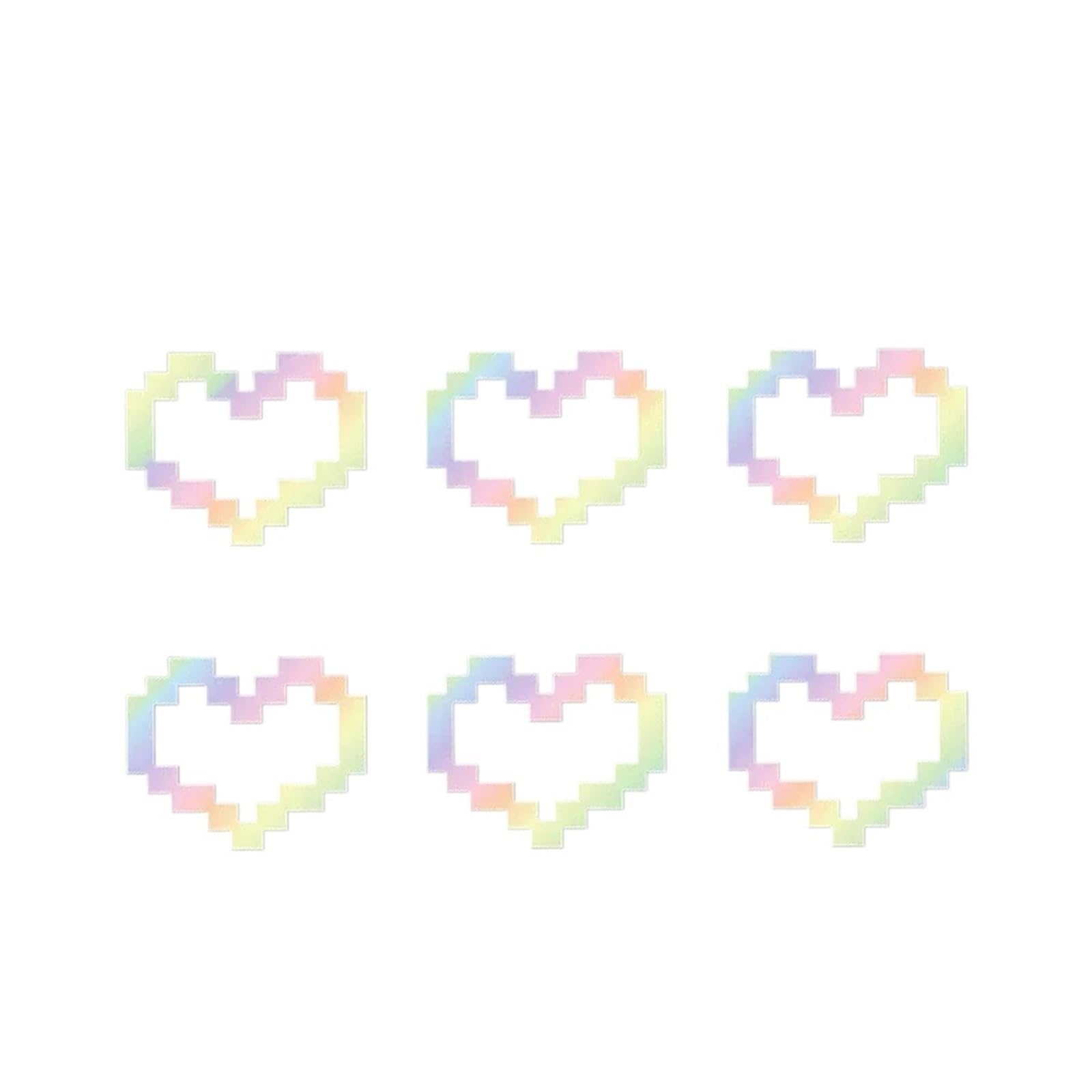 ZUXWUX Car Decal Heart Sticker for Car Laptop Window Motorcycle Decal Love Stickers(Color5)