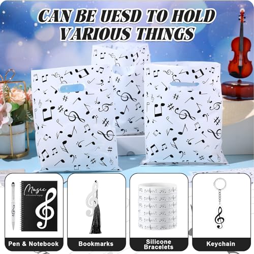 Kolldenn Lot de 50 sacs cadeaux avec notes de musique sur le thème de la musique, sacs à friandises, sacs à friandises, sacs de fête de musique, sacs de vente au détail, sacs à bonbons pour fête Kolldenn Lot de 50 sacs cadeaux avec notes de musique sur le thème de la musique, sacs à friandises, sacs à friandises, sacs de fête de musique, sacs de vente au détail, sacs à bonbons pour fête