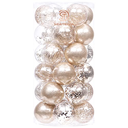 Bestgift 12 Palline Decorative Per Albero Di Natale - Diametro 8 Cm, Moderne, In Box Da 1 Sezione D