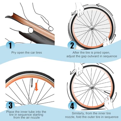 Image of WEEROCK 26 Inch Bike Inner Tube 26 x 1.75 /2.125 1 Pack Inner Tire AV 45MM Schrader Valve Compatible with 26 x 1.75 26 x 1.90 26 x 1.95 26 x 2.0 26 x 2.10 26 x 2.125 Bike Tires