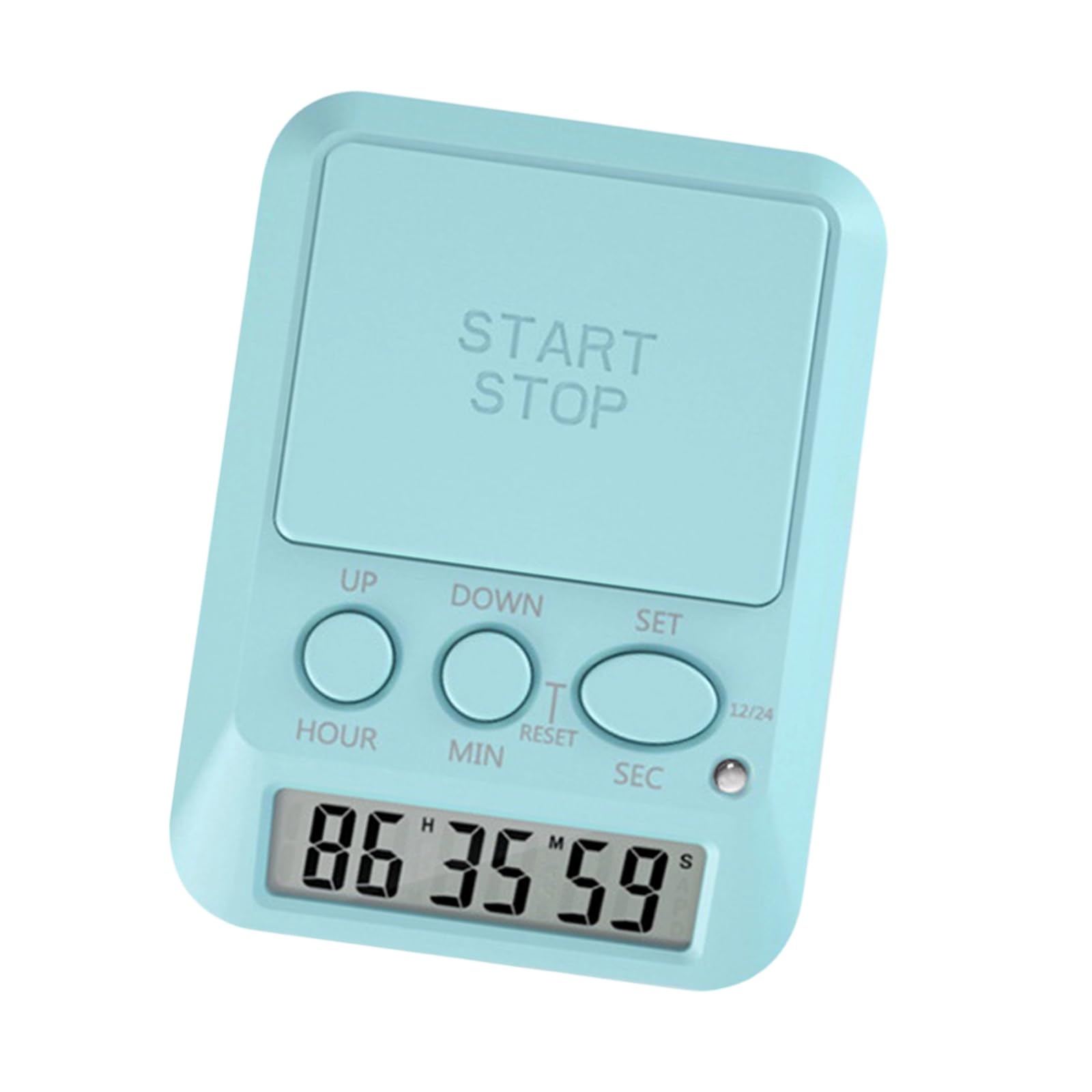 Multi-Function Electronic Timer with Alarm Light for Cooking Exercise Lab Large LCD Displays Clock