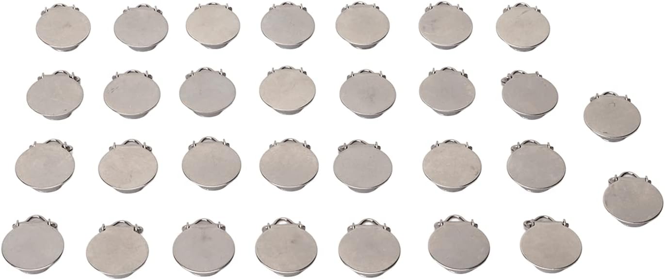 Round Pacifier Clips, Metal Pacifier Clips Exquisite Stainless Steel Lightweight for Teething for Toddler