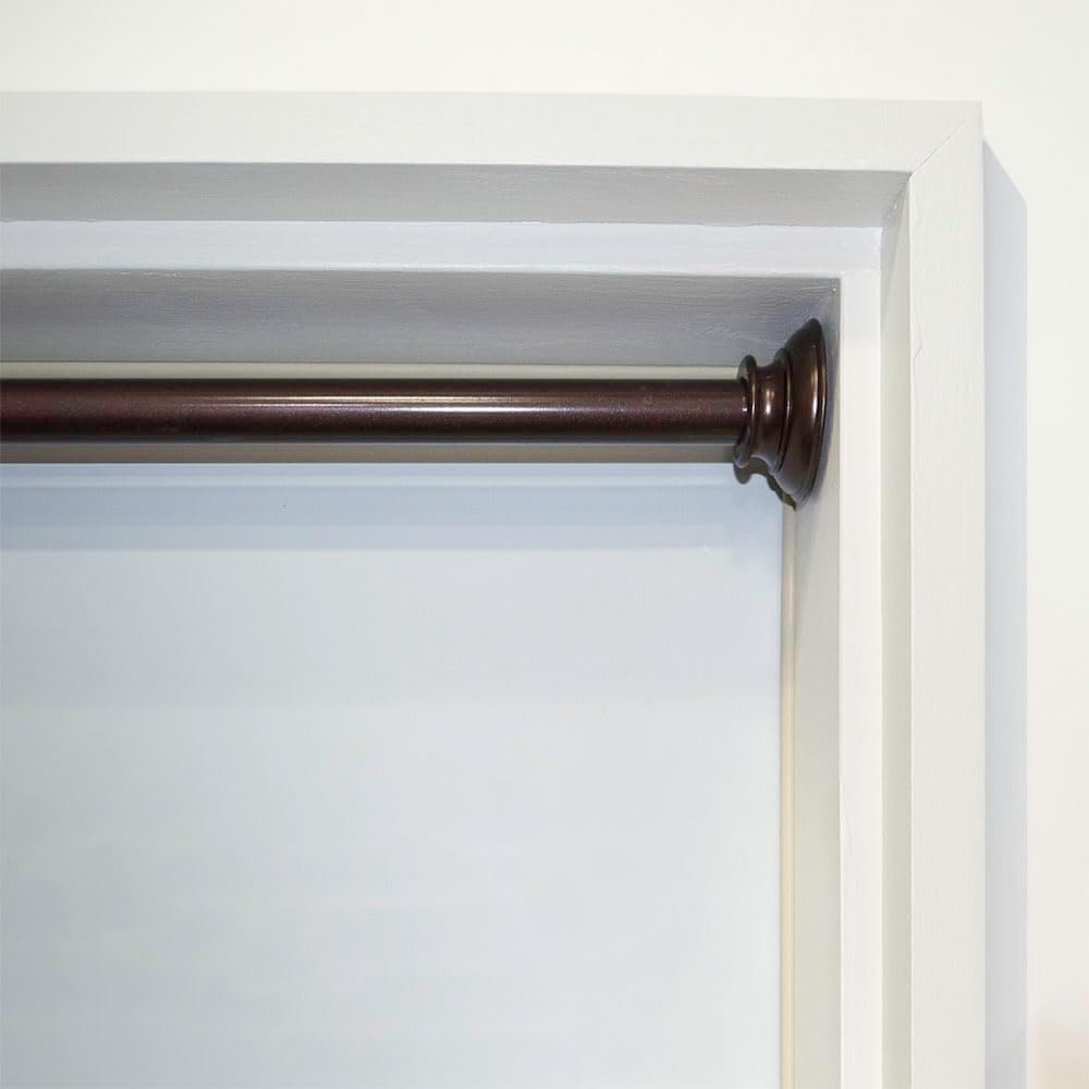 LuminoTension Rod Set, 3/4โ Diameter, (with Multiple Color Options), Curtain Rod, Drapery Rod, Decorative Rod, Decor, Dark Oil Rubbed Bronze, 40-72โ Width
