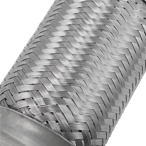 Mofle trasero de acero inoxidable con tubo flexible de alta resistencia para escape 6