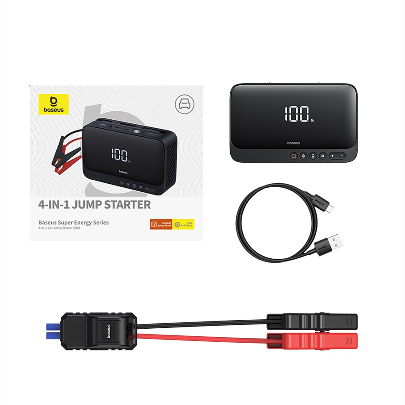 Baseus Powerbank/Car Jump Starter Super Energy, 600A (Black)