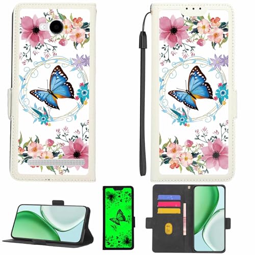 Kinetijy Case Compatible for Konrow Coolsense Phone Case Flip Cover [with Tempered Glass Screen Protector][RFID Blocking][Luminous Effect] LPT-LHD