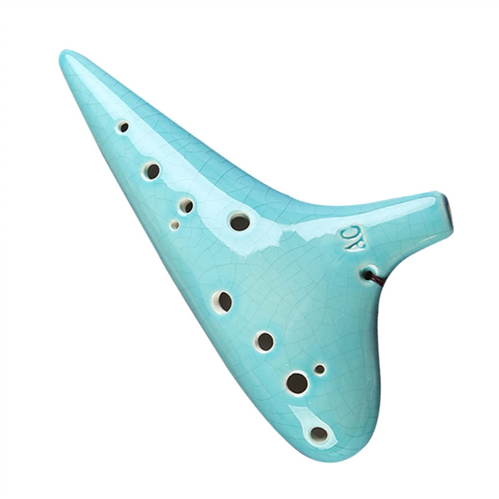 Débutants ocarina Ocarina Professionnel Instrument De Musique 12 Trous Alto C-tone Céramique Ocarina Fissure Verte Glaçure Étudiant Ocarina ocarina instrument de musique