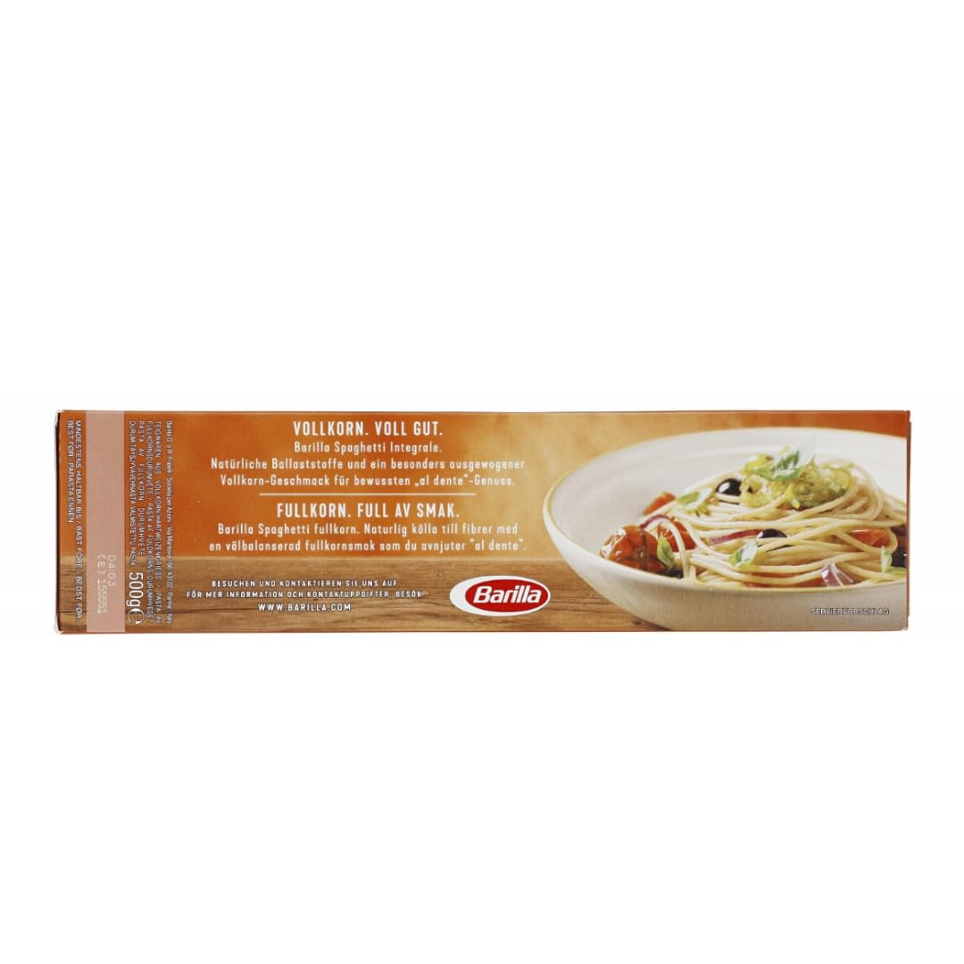 Barilla Pasta Integrale Vollkorn Spaghetti pasta 500 gramm x 12 Stück