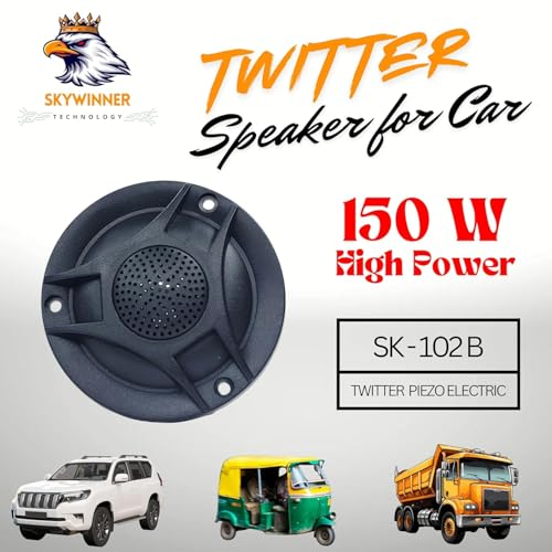 Image of 3'' inch Tweeter Speaker Sky Power 80w Up to 20hz to 65Khz Frequancy Tweeter Car, Auto Riksha and Sound System Speaker - 150 W (Pack of 2)