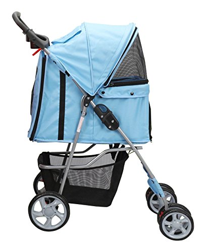 Magshion Premium Quality Pet/Cat/Dog Stroller, Travel Carrier, Light Weight, Blue