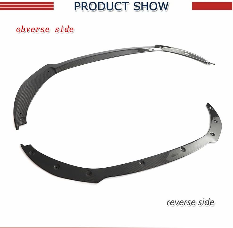 Carbon Fiber Front Lip Compatible with 2018-2024 Kia Stinger Front Bumper Spoiler Air Dam Lower Chin Splitter Protection Body Kit Factory Outlet